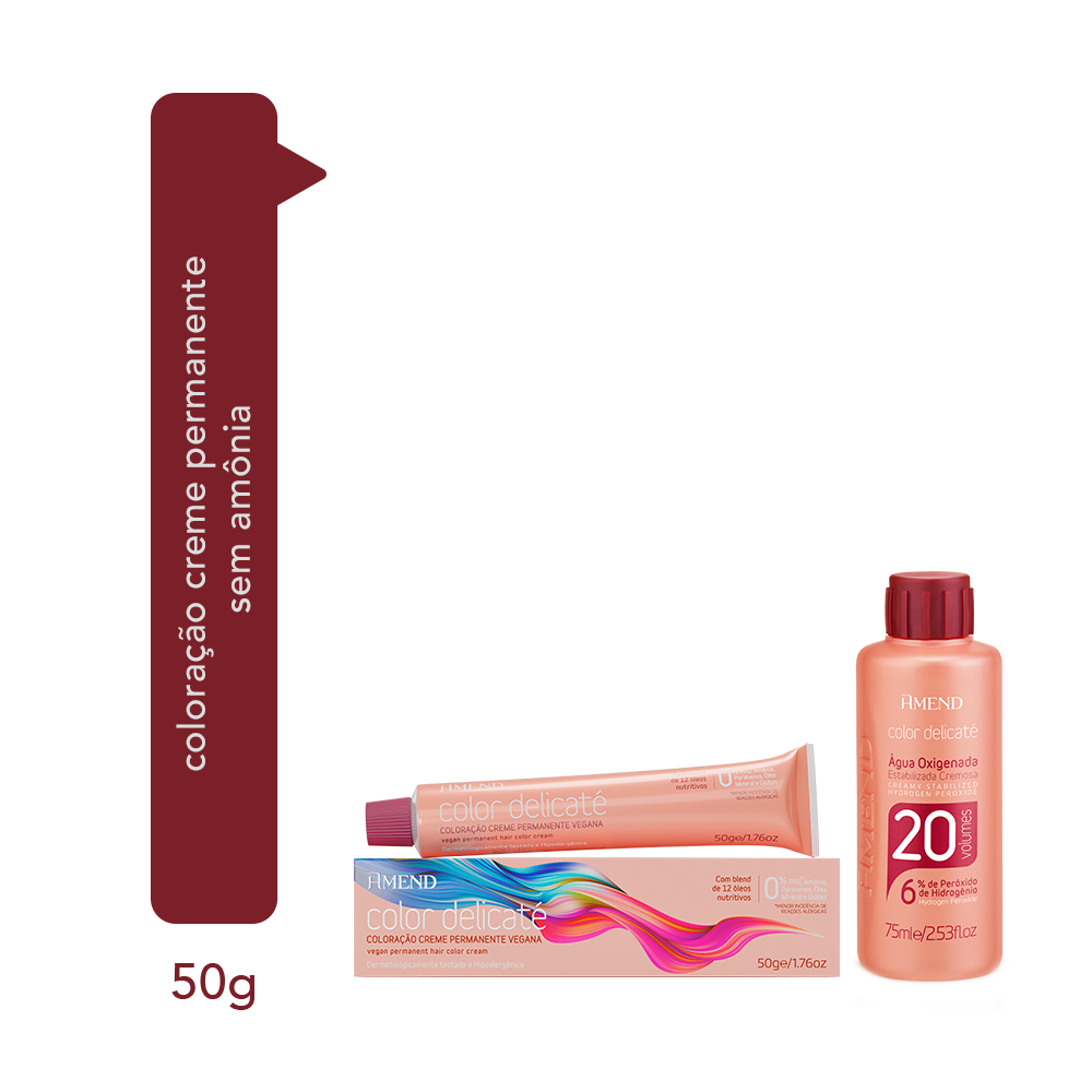 Kit color delicaté 0.1 cinza intensificador + OX 20